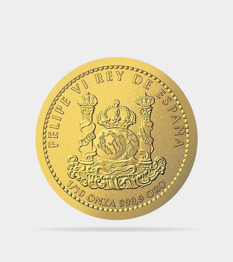 Lince moneda oro 1:10 oz dorso Servioro